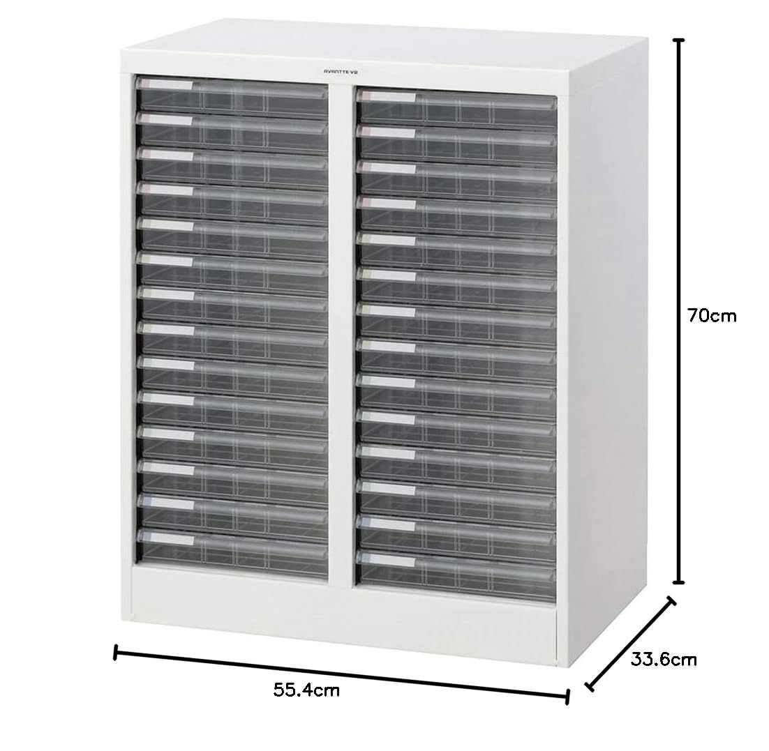 Amazon | ナカバヤシ デスクサイドフロアケース 書類収納 浅14段2列 A4